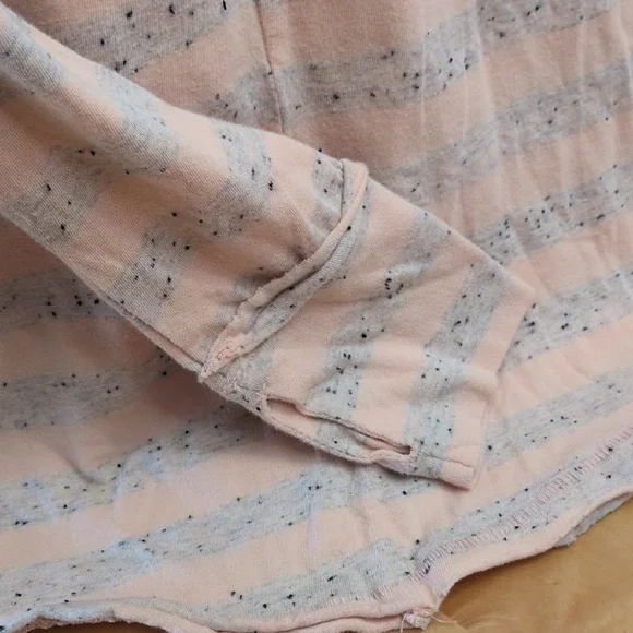 We The Free Summer Sunrise Orange Striped Long Sleeve Top - Picture 4 of 4